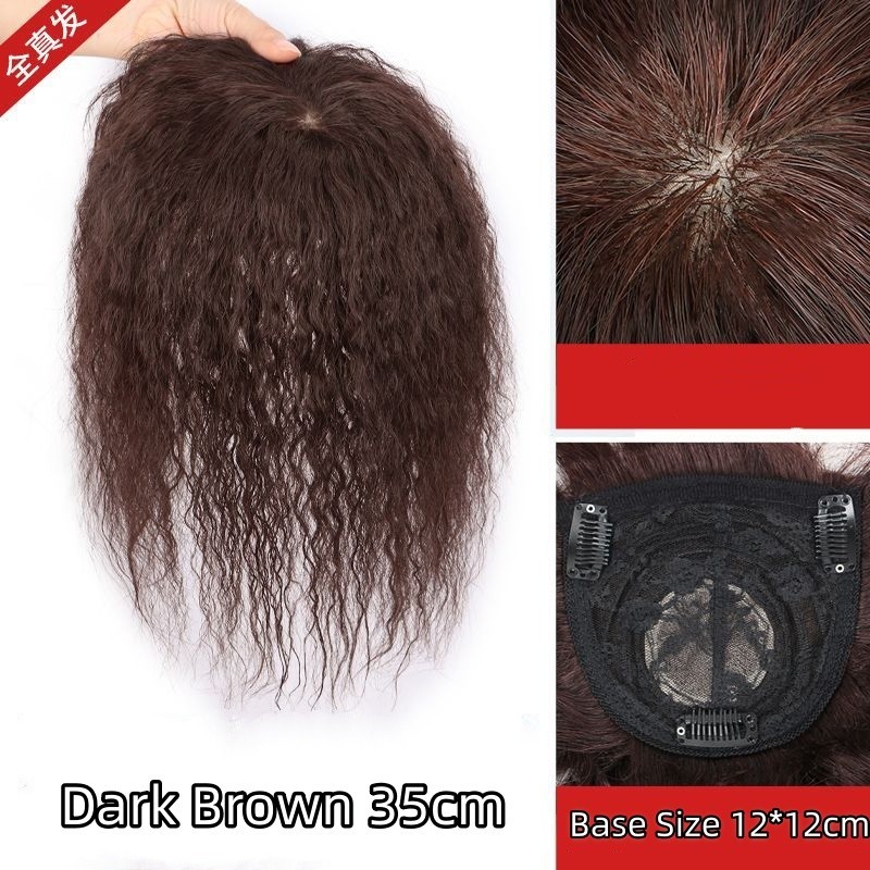 Kinky Curly 100% Human Hair Toppers for Women with Thinning Clip in Hairpieces