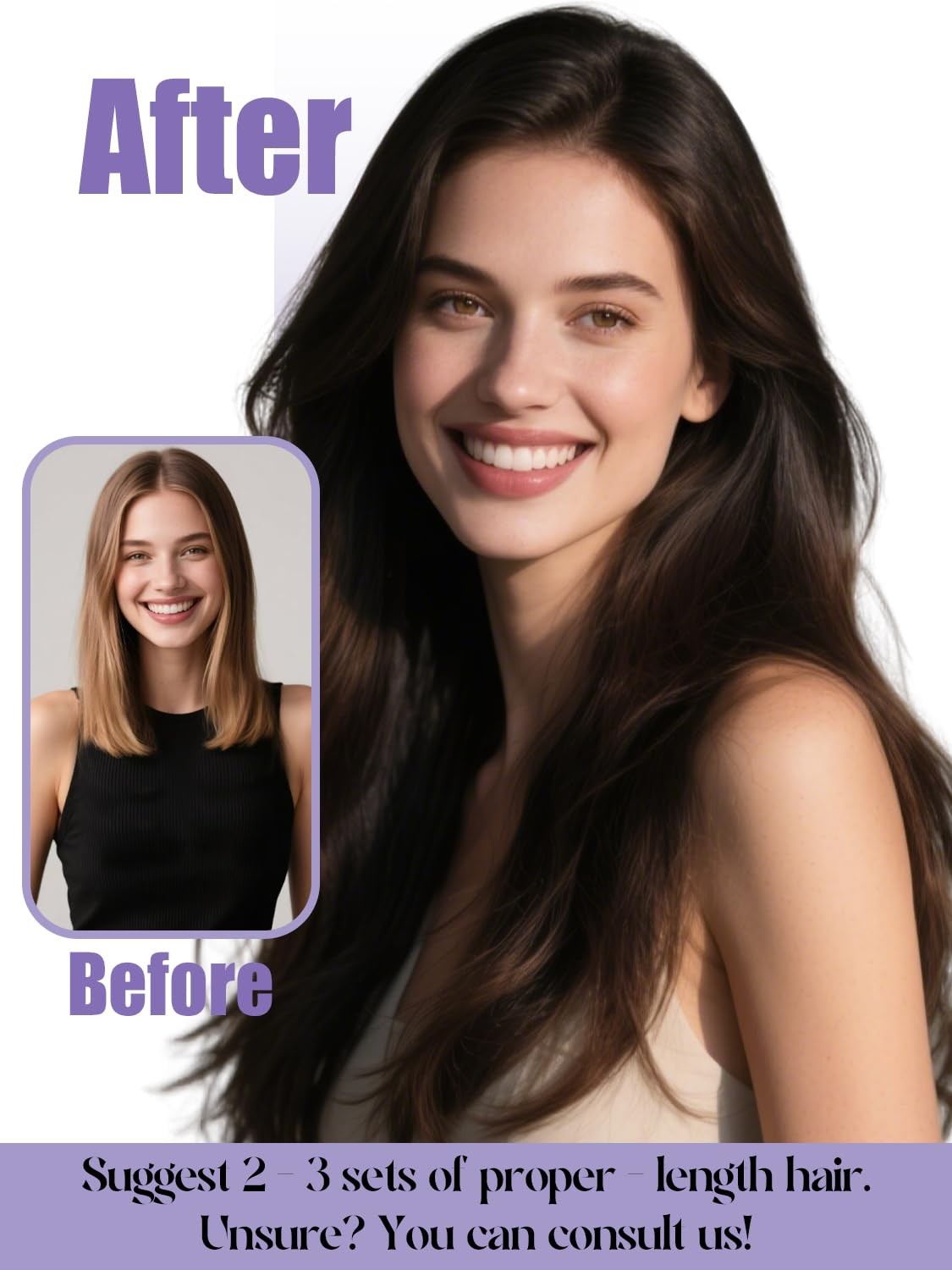 Anrosa 18 Inch Wide Tape In Hair Extensions Human Hair 50G Genius Weft Tape