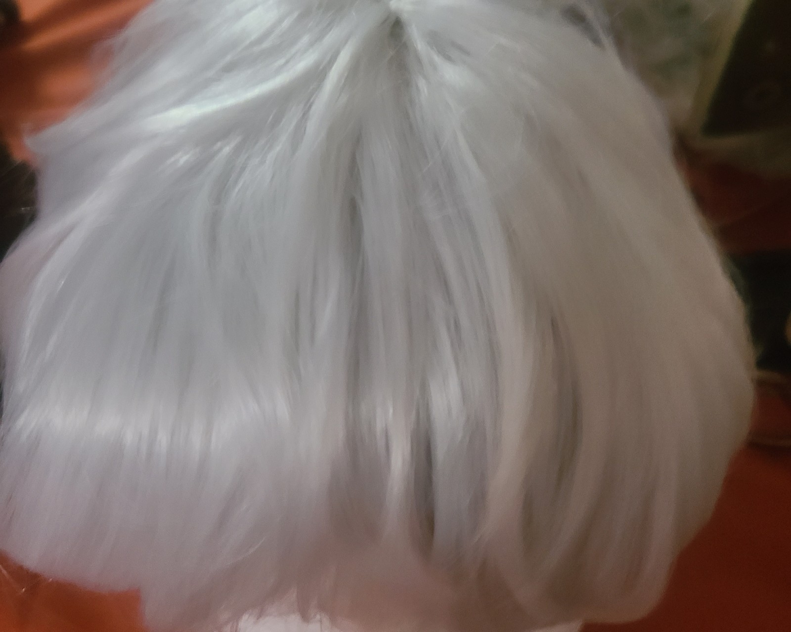 Short White & Silver Pixie Wig Hairpiece, Straight Unisex Adult Wig