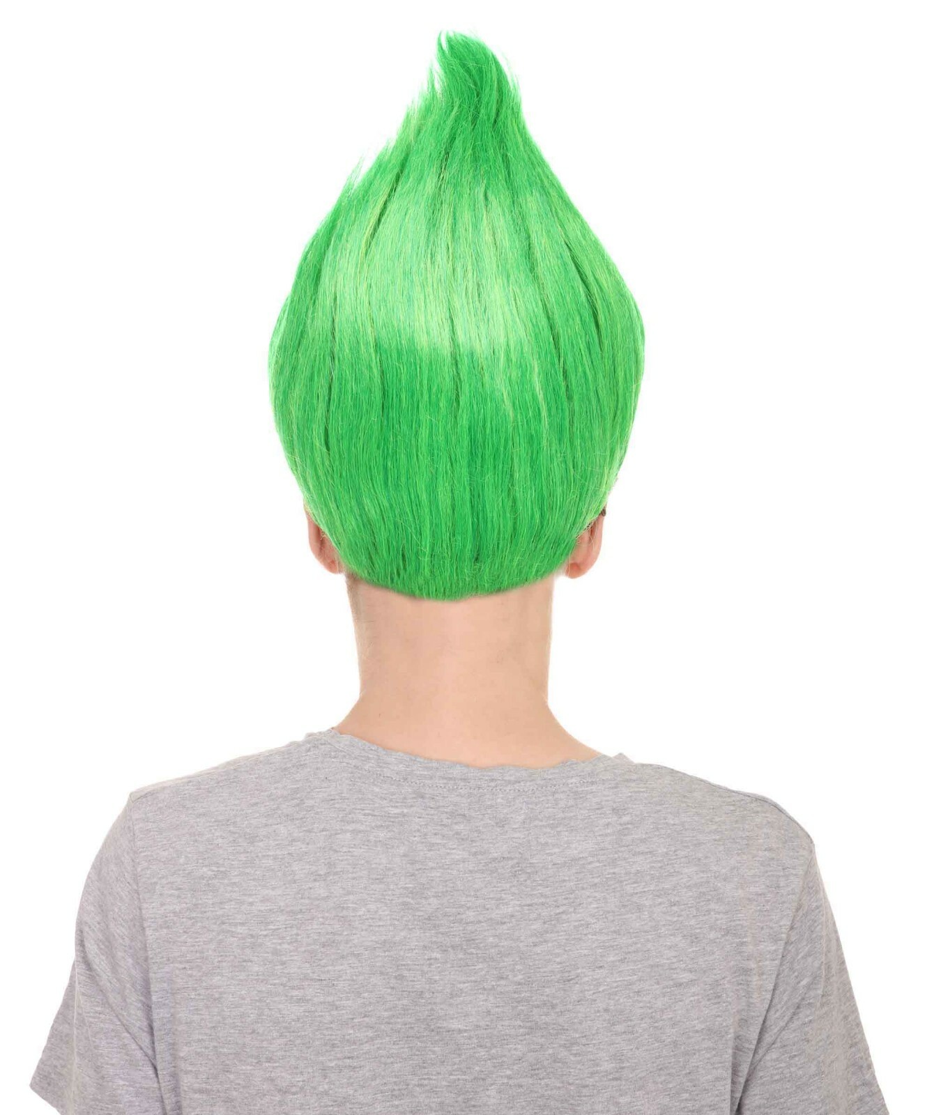 Men’s Green Standing Up Wig for Cosplay Trolls Style Costume Fancy Dress HM-089