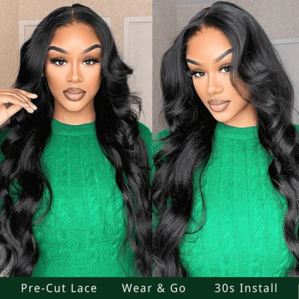 UNice Cambodian Glueless Wear and Go Wig Body Wave Lace Front Human Hair Wig 12A