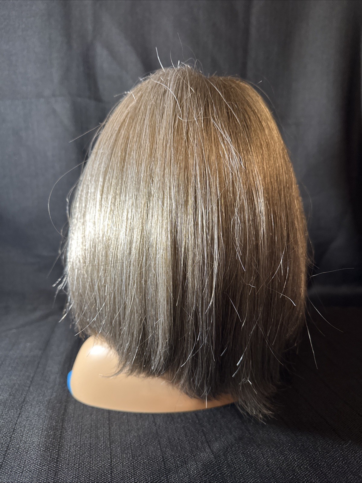 ENVY WIG SCARLETT, Average Cap Size, Dark Grey, Mid Length Straight Bangs Box