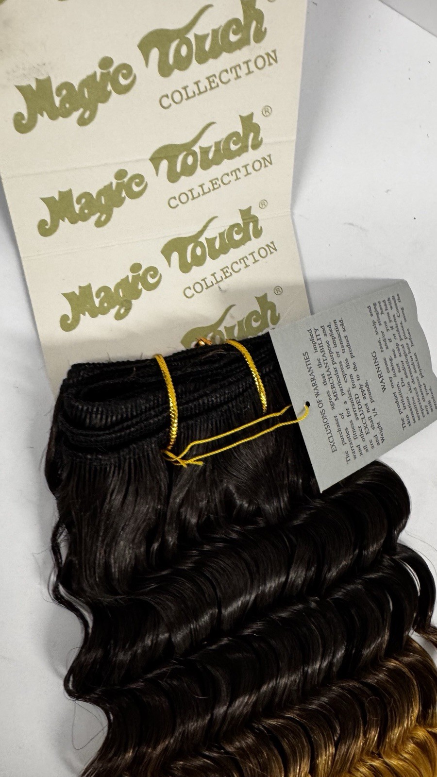 🆕 Magic Touch H-120 Human Hair 12″/14″ T1B-144 Ombre Black Blonde Weave New