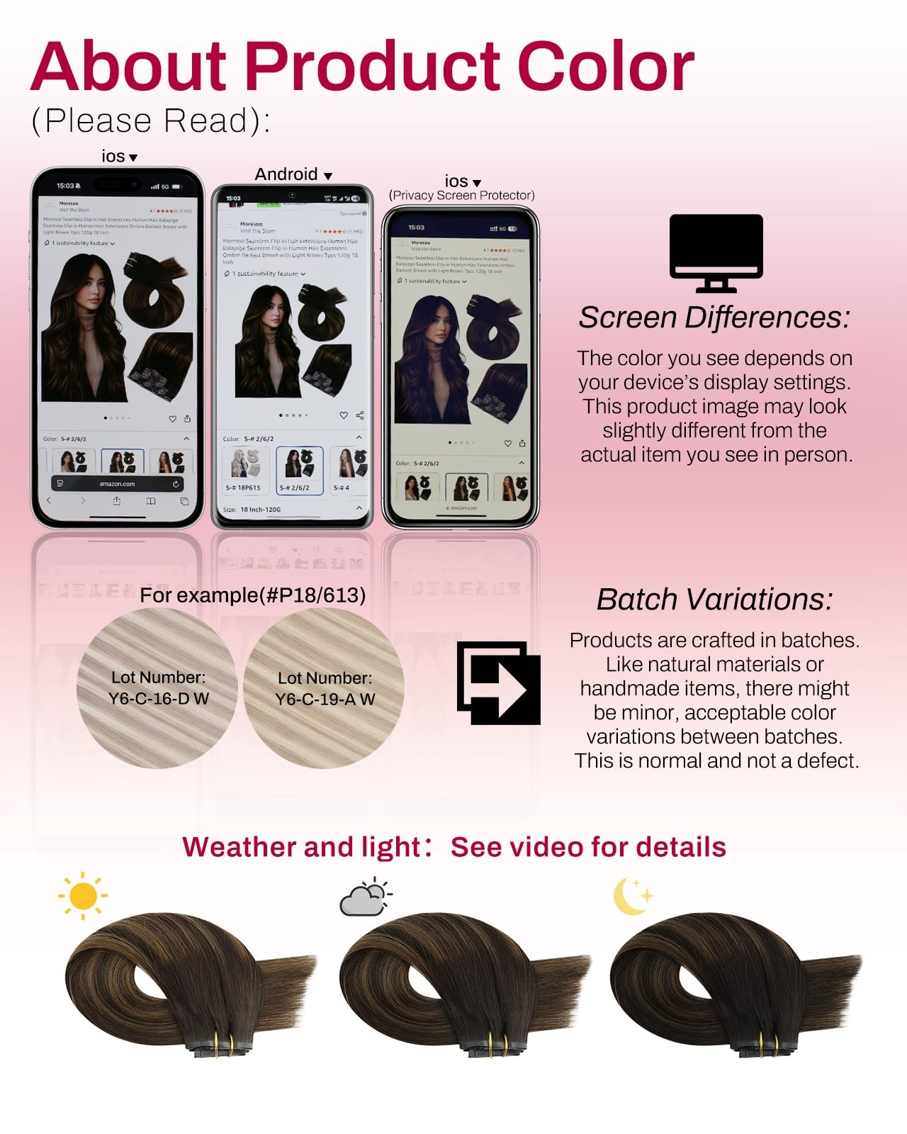 Clip in Hair Extensions 120G 20″ Dark Brown Balayage Seamless PU Skin