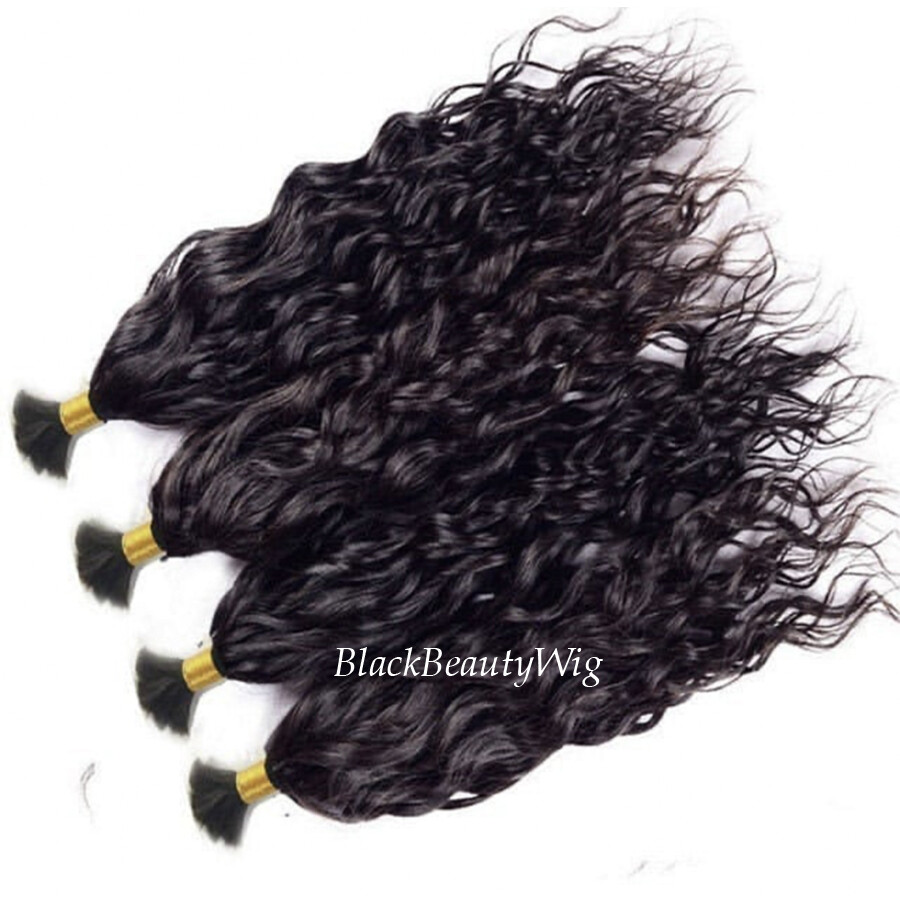Wet and Wavy Human Hair Bulk For Braiding Virgin Bulk Hair Extenstion 1Pcs/Order