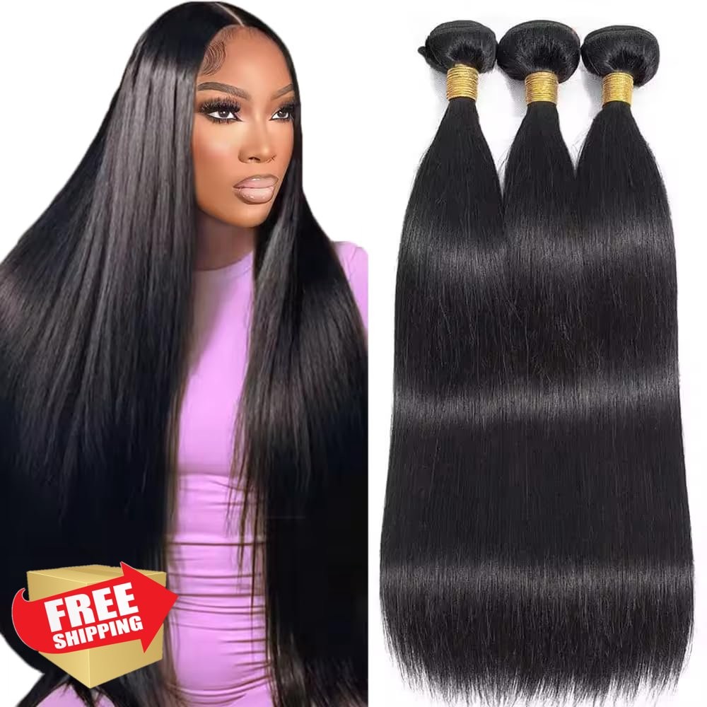 FuivJuix 24-28 Inch #1B Straight Bundles 50g