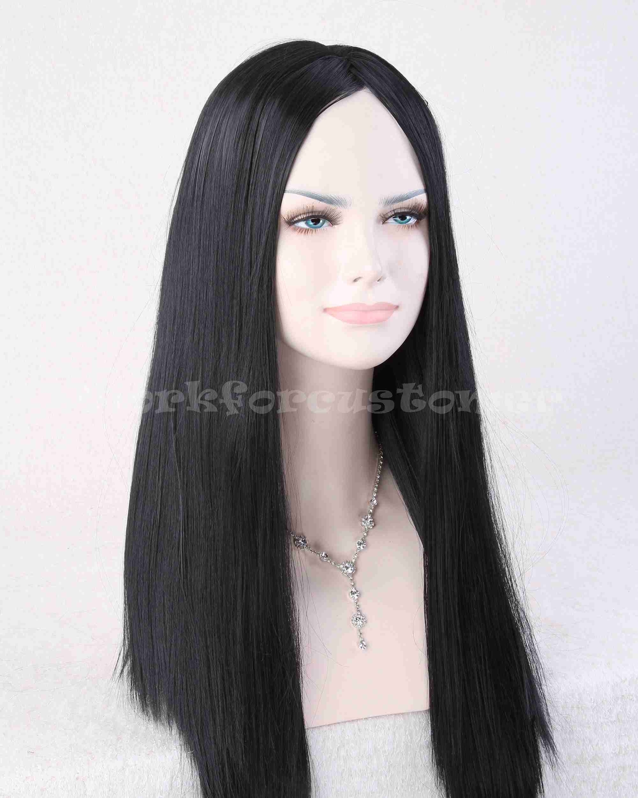 Long Straight Black Wigs Middle Part Black Wig Long Wig for Women Natural Soft