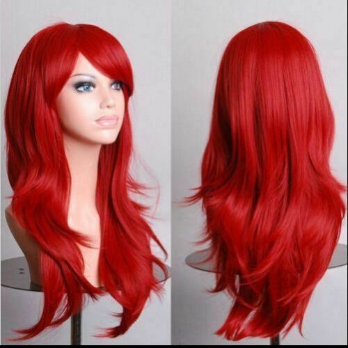 70cm 27.5 Inch Curly Fashion Cosplay Costume Party Wig Full Wavy Halloween