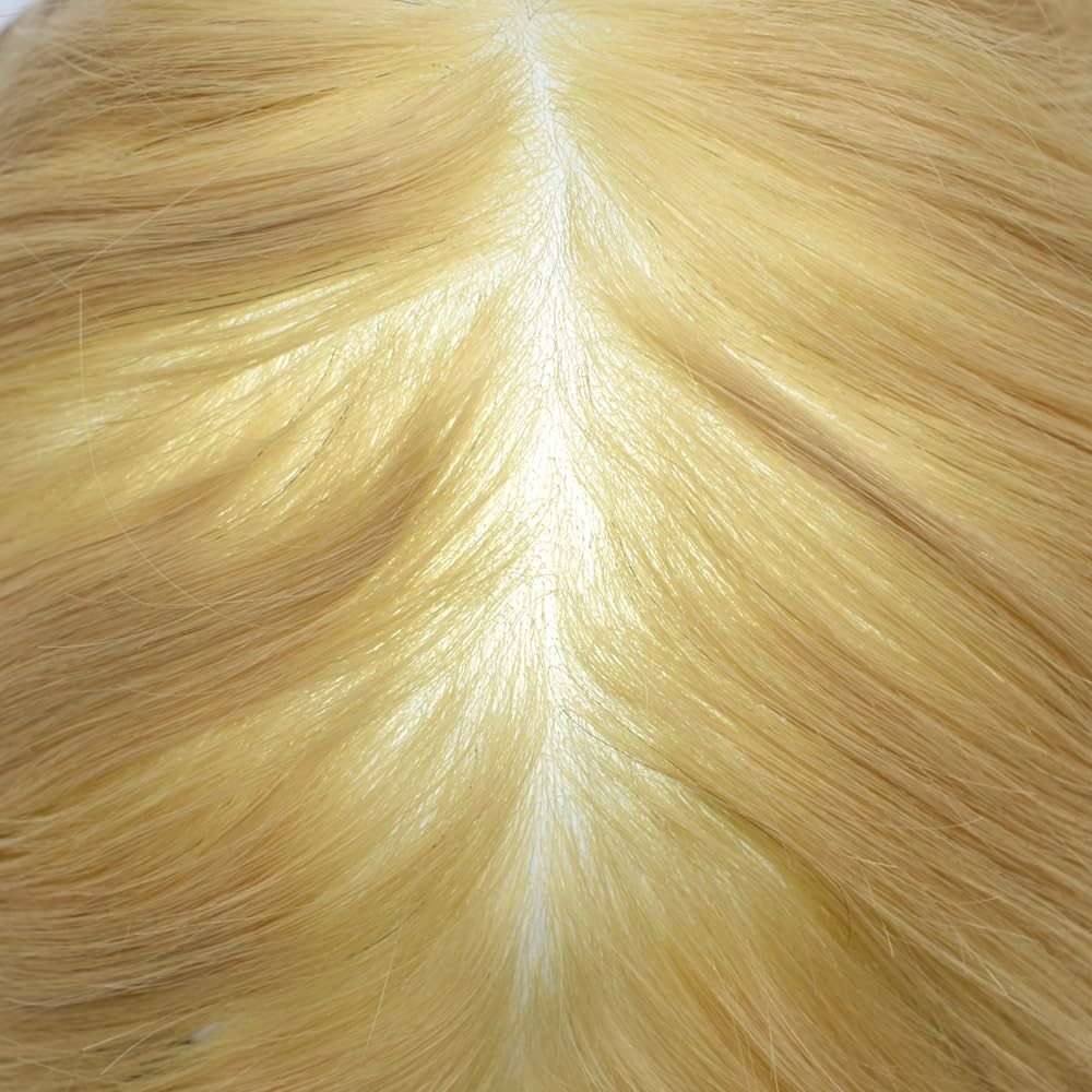 Ultra Thin Skin Hairpiece Invisible Poly PU Mens Toupee Hair Replacement 0.04mm
