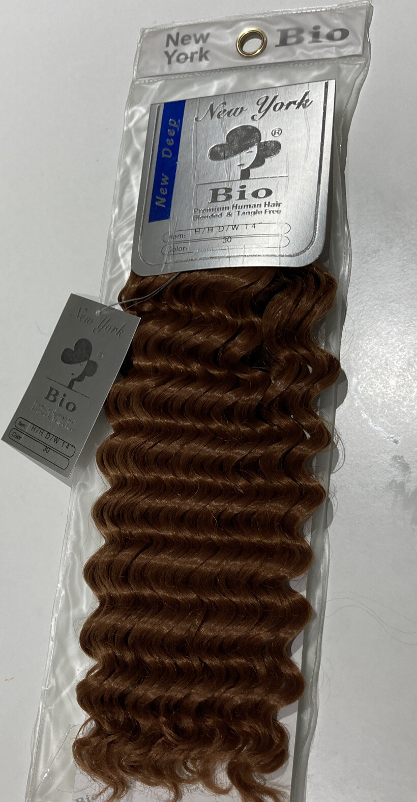 New York Bio Collection Premium Human Hair New Deep Wave H/H D/W 14” Color 30.