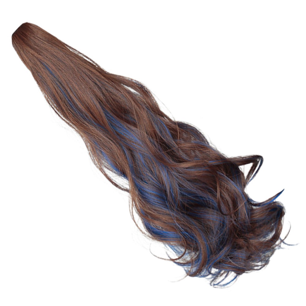 1Pc Long Wavy Ponytail Wave Ponytail Extension Clip Women Lady Headdress