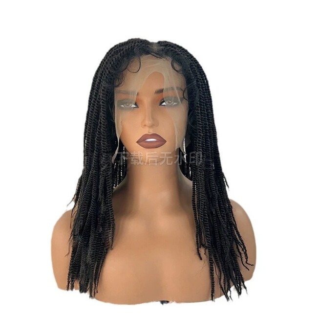 Full Lace Braided Wigs Knotless Twist Braided Wig for Women Braid with Baby Hair