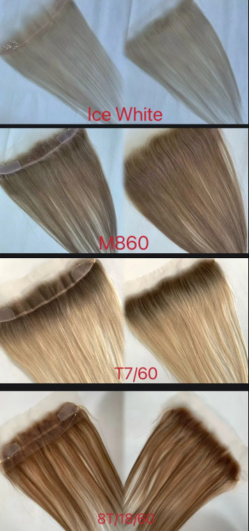 16″ 12×2″ HD Lace 100% Human Hair Hairpieces For Bald Hairline Multi Colors