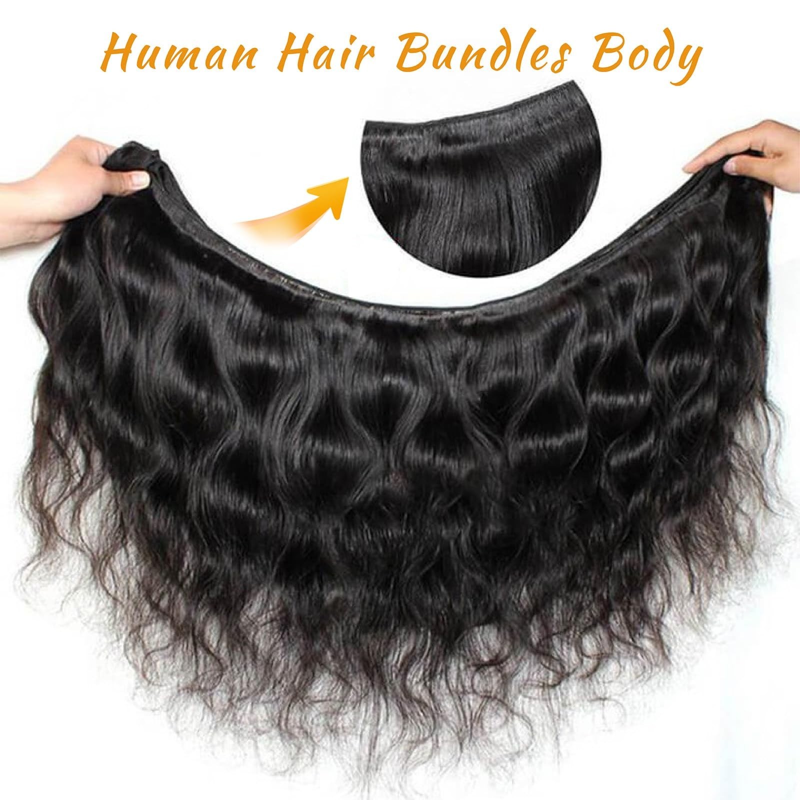 14A Brazilian Body Wave Hair Bundles 100% Real Virgin Human Hair Extensions 22-2