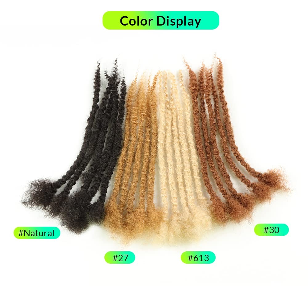 Orientfashion 10Inch Textured Loc Extensions Human Hair Curly Ends 0.8Cm