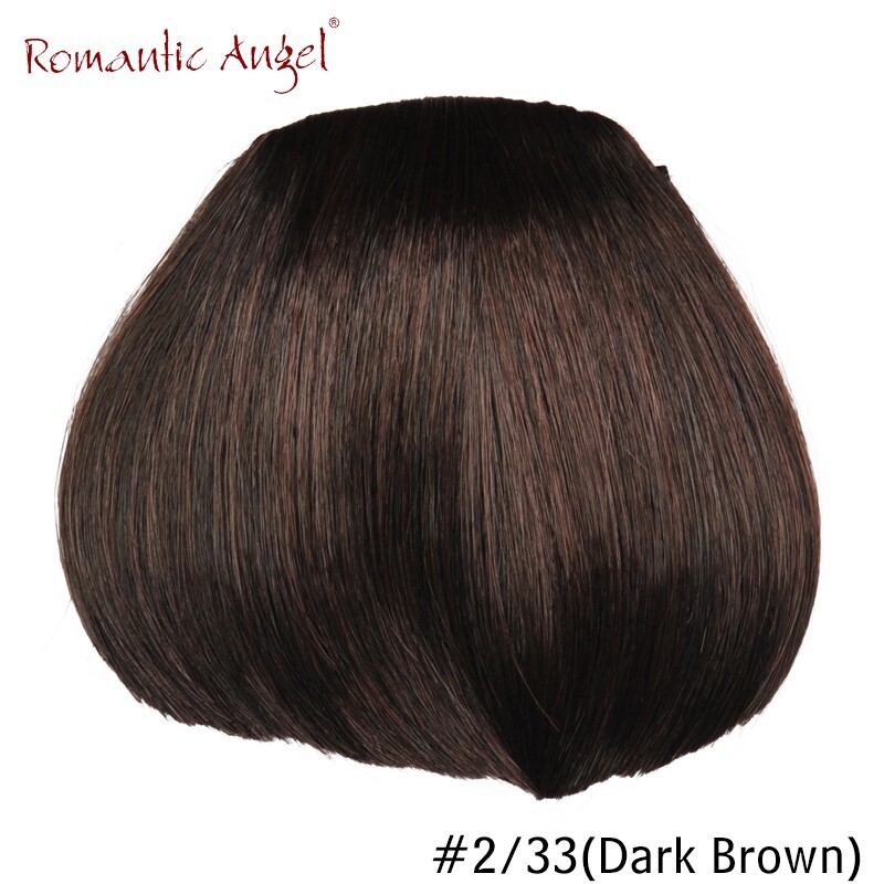 Good quality Bow-skimming bangs /neat bang /bangs /fringe/hairpieces in natural