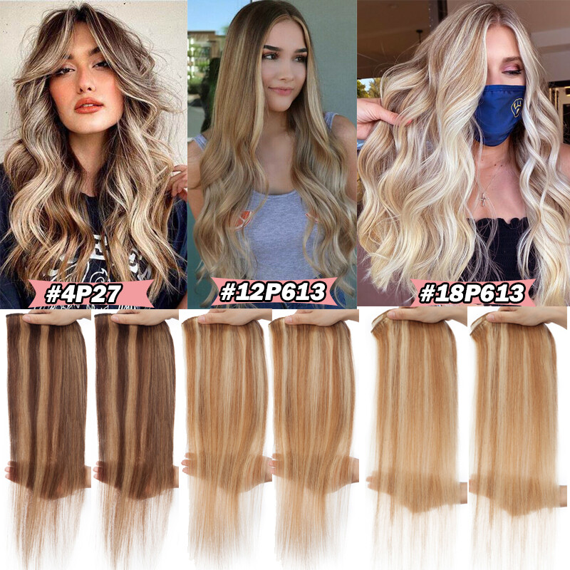 CLEARANCE Clip In Extensions 100% Remy Human Hair Full Head 8Pieces Straight 22″