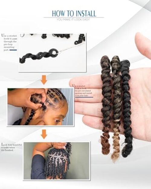 Passion Twist Crochet Hair-Mixed Color Combo 10 Inch(Pack of 8 ) 1B+T27+T30