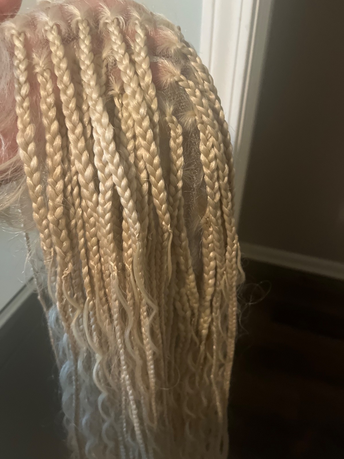 Unused 36in Full Lace Blonde Braided Wig