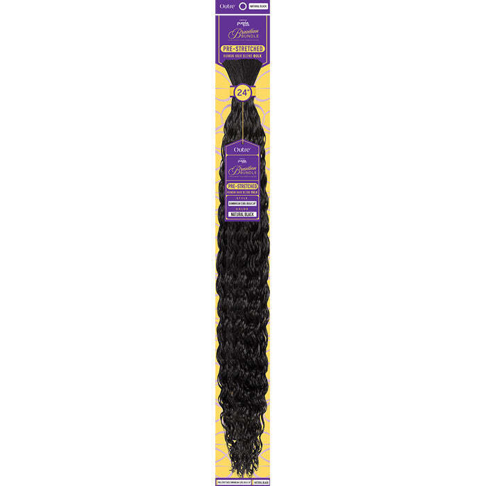 Outre Purple Pack 100% Human Hair Blend Braid PRESTRETCHED DOMINICAN CURL BULK18