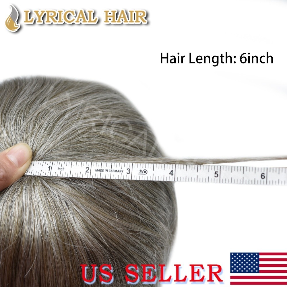 Lyrical Hair Full Lace Mens Hairpiece Human Hair Toupee Natural Hairline System
