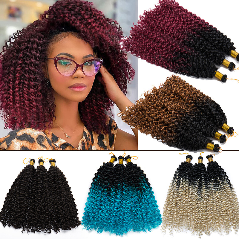 100% Natural Water Wave Crochet Braids Deep Curly Real as Human Hair Extensions