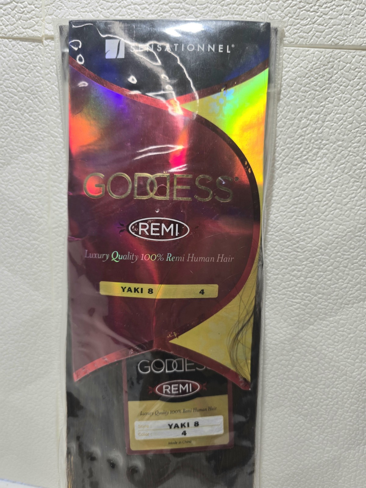 Sensationnel Goddess Gold Remi Hair yaki 8″ Color 4 (Light Brown)