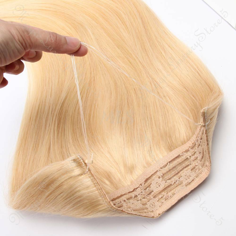 Hidden Secret One Piece Weft Wire In 100% Real Human Hair Extensions Weave Thick