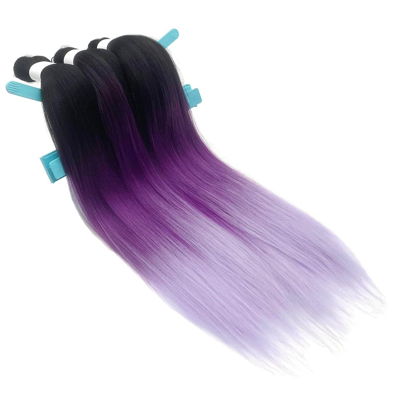 26 Inch Ombre Synthetic Braiding Hair – Hypoallergenic, Pre-Stretched – 3 Packs