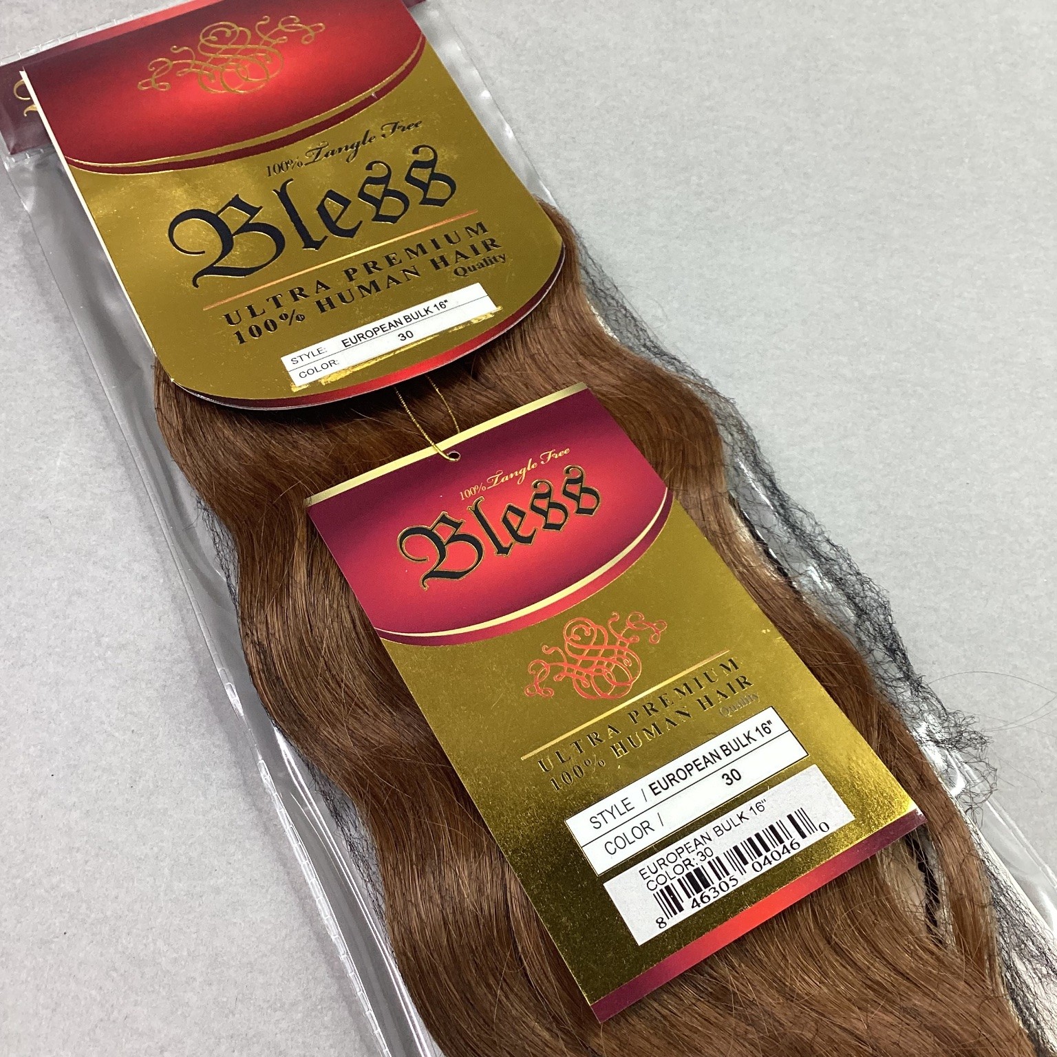 Bless Ultra Premium 100% Human Hair Extensions 16″ European Bulk #30 Tangle Free