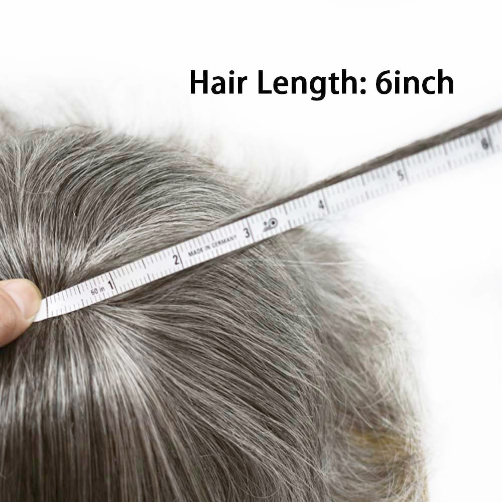 Mens Toupee French Lace Front Hair Piece Replacement System 8X10 Wig for Men US