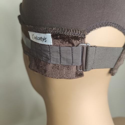 Wig Grip Cap | Adjustable with Wide Lace | Silicone | Small, Brown