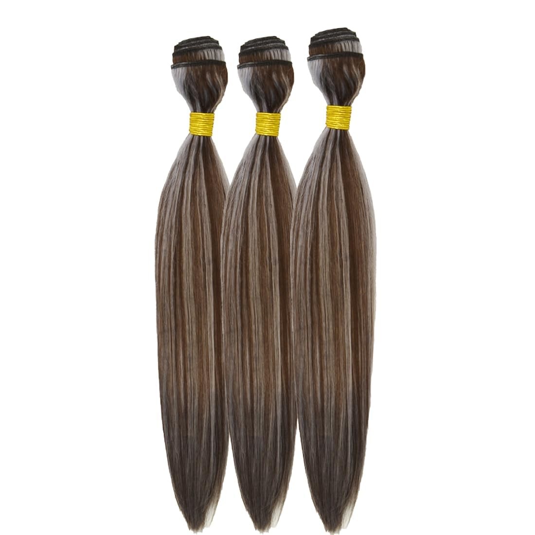 Labamiya P4/Grey Human Hair Bundles 22 24 26 Inch Straight Wave Human Hair