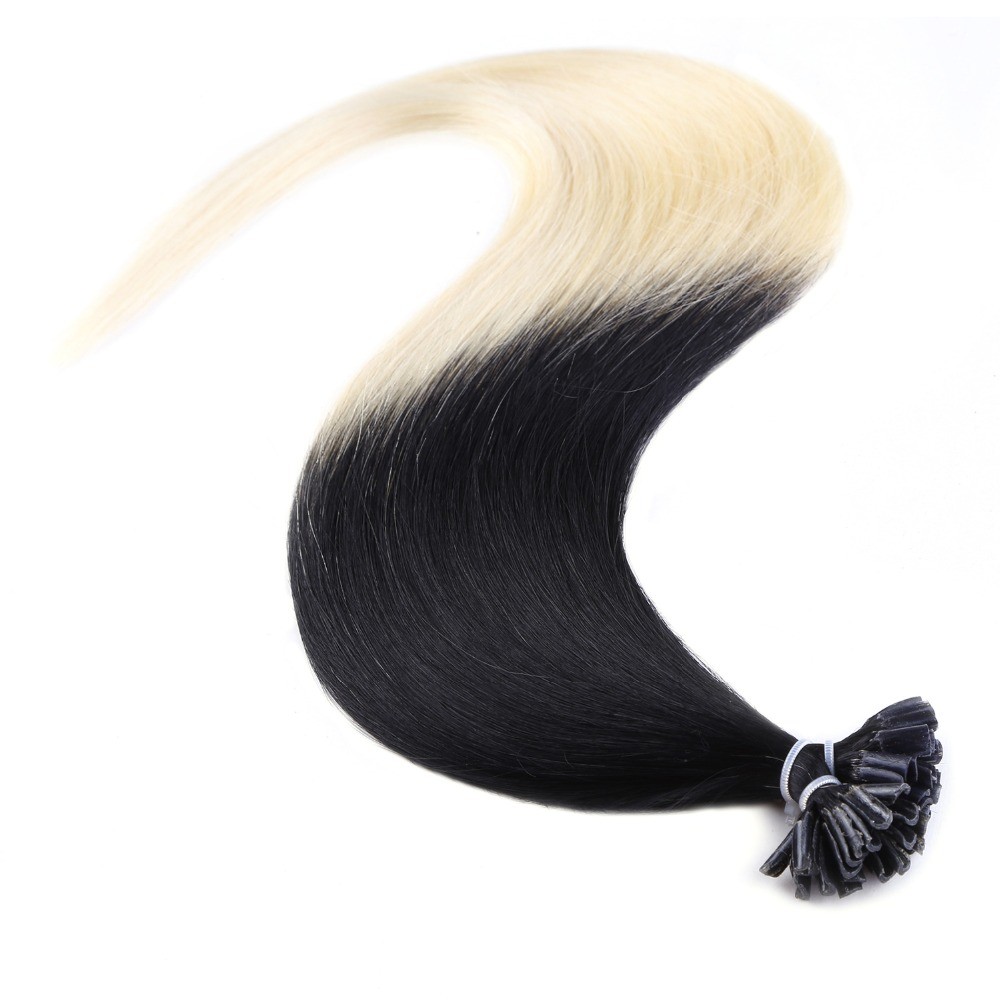 7A U/Nail Fusion Keratin Tip Remy Human Hair Extensions 16″18″20″22″24″26″ 100s
