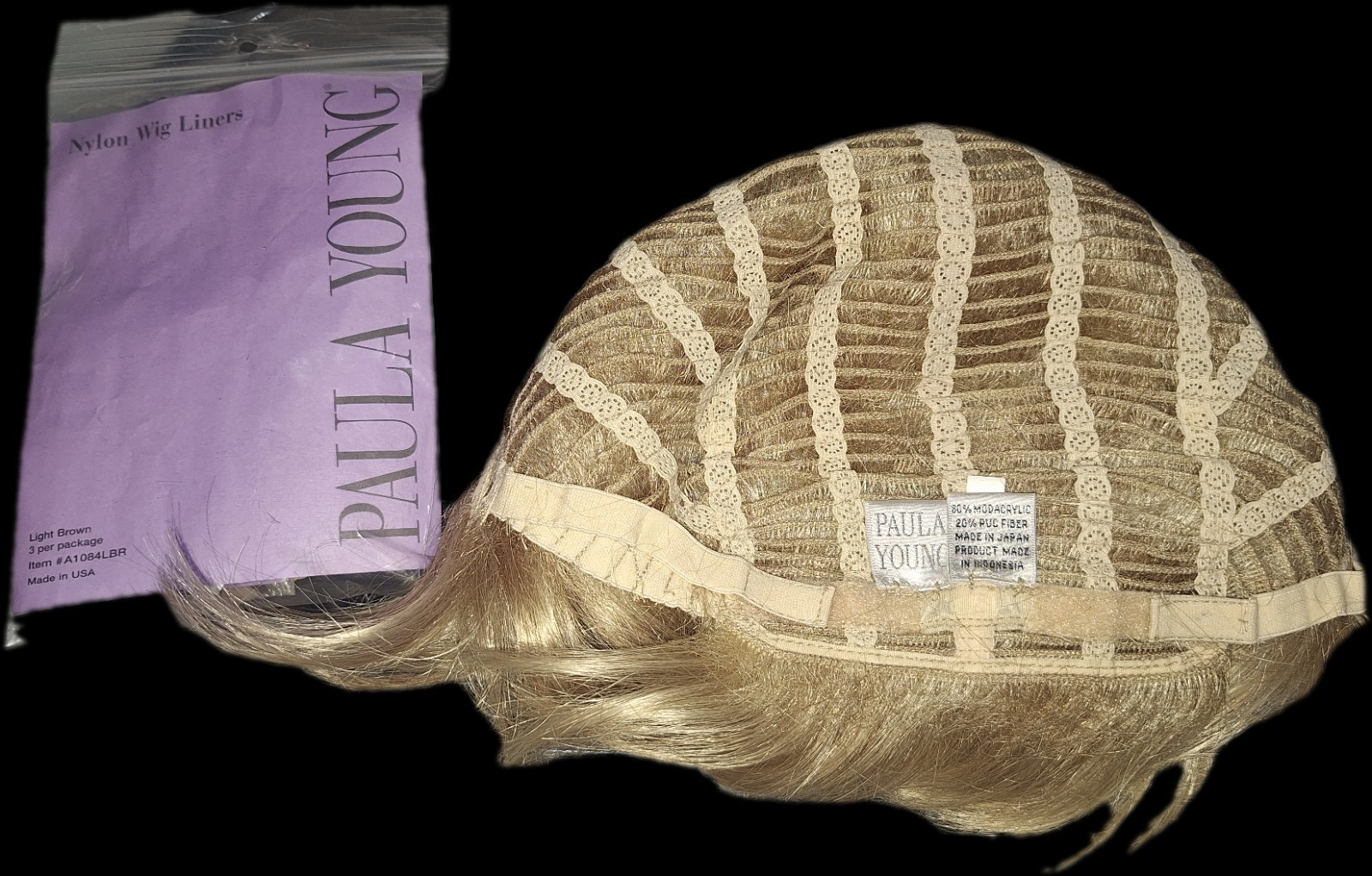 Paula Young Light Brown Layered Wavy Synthetic Wig One Size 8in A2025/ A1084LBR