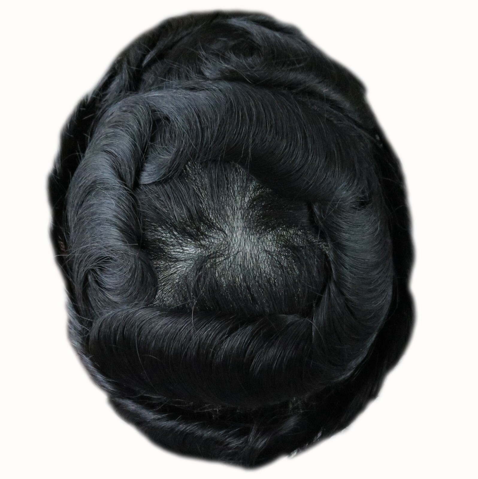 Invisible Hair Replacement System Mens Toupee Super Thin Skin Real Hairpieces NG