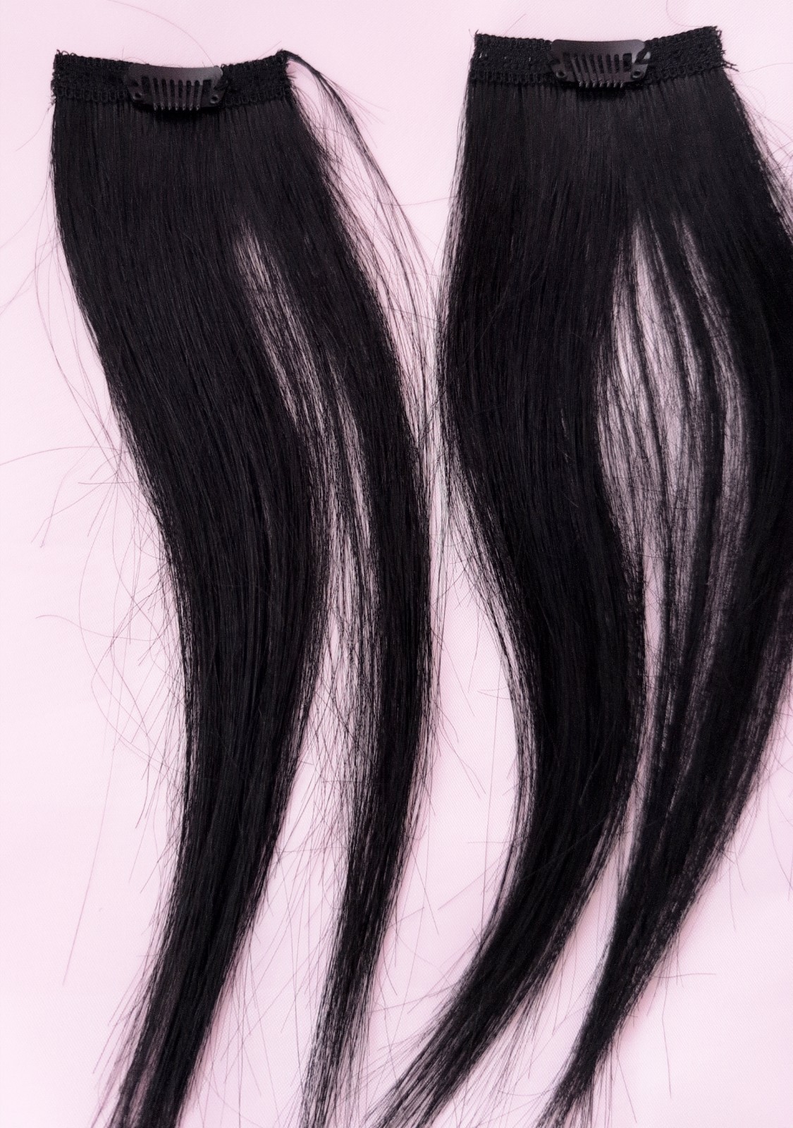 Black Hair Extensions 6PC Bundle Weft Lot Clip In Human Hair 10 Inches