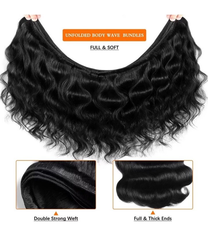 26 28 30 Inch Body Wave Bundles Human Hair 100% Unprocessed 12A Brazilian Vir