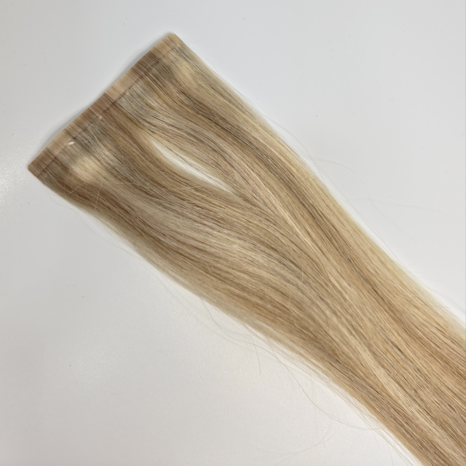 Glam Seamless 16″ Human Hair Clip-In Extension 3″ Wide Single Weft Blonde 23/60