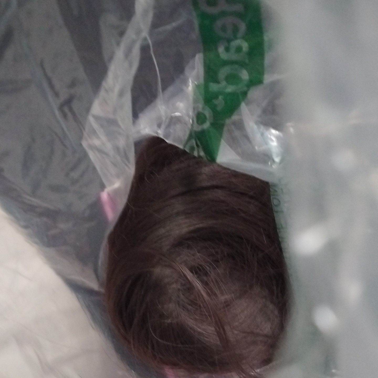 Fashion Wig Clip-In Hair Topper 24in Dark Brown Straight Layered C-Part