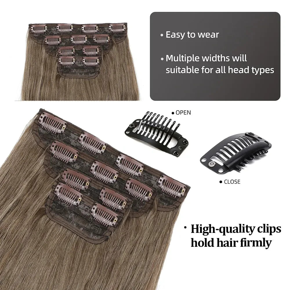 Bio Body Wave Clip-In Hair Extensions – 22” | 4PCS | 220g