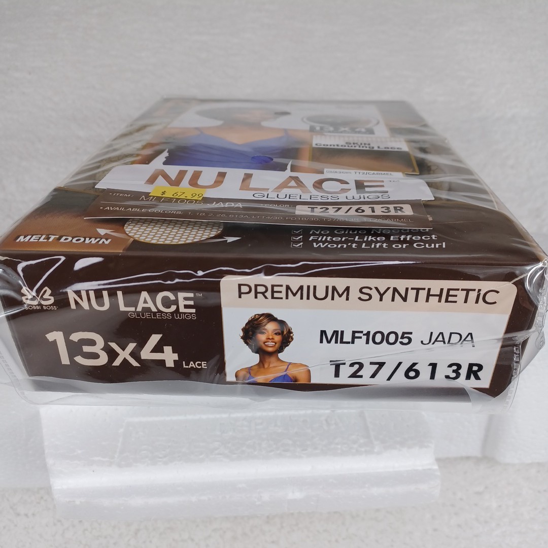 Nu Lace Glueless Wig MLF1005 JADA New Color:T27/613R Premium Synthetic Bobbi…