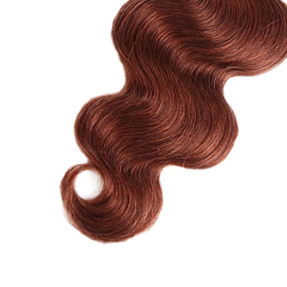 32 Inch Color 33 Bundles Human Hair Auburn Body Wave Bundles Huxowax Peruvian Vi