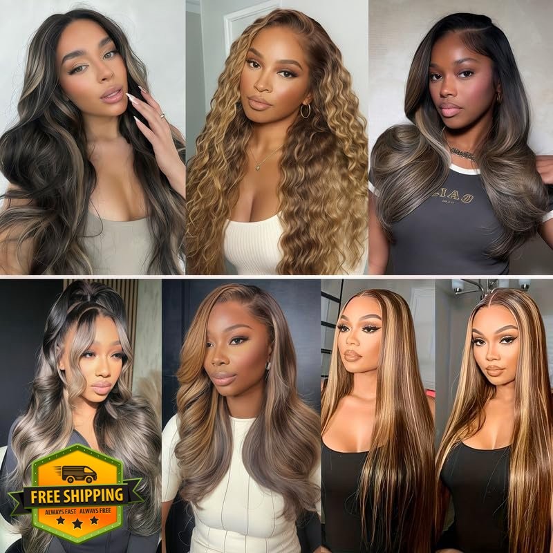 ZLFRJMV Honey Blonde Water Wave 26-30 Inch P1B/27
