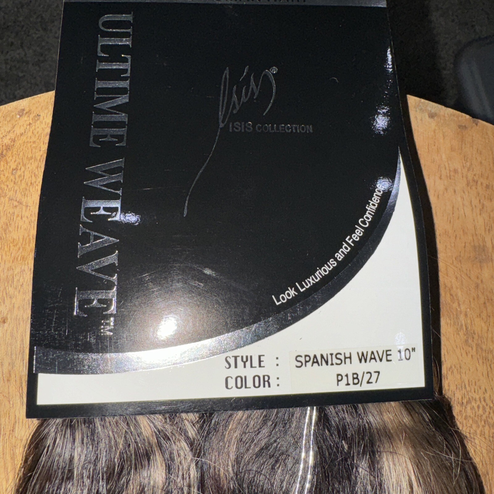 Ultimate Weave Isis HH Remi Hair Tangle Free Spanish Wave 10” Color P1B/27Dbl Pk