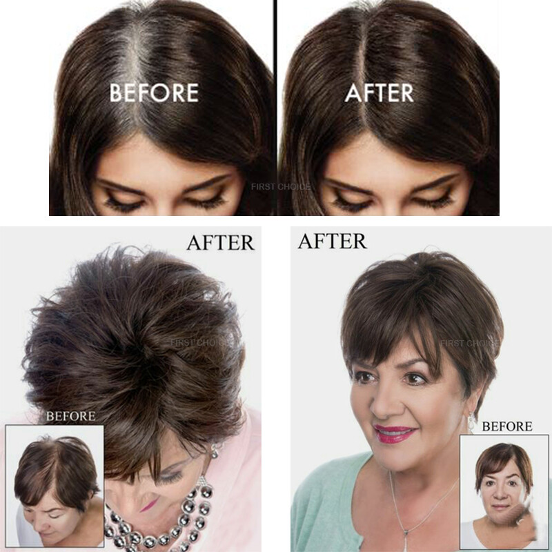 Silk Base 100%Human Hair Topper Clip in Hairpiece Wig Toupee Top Piece Side Part