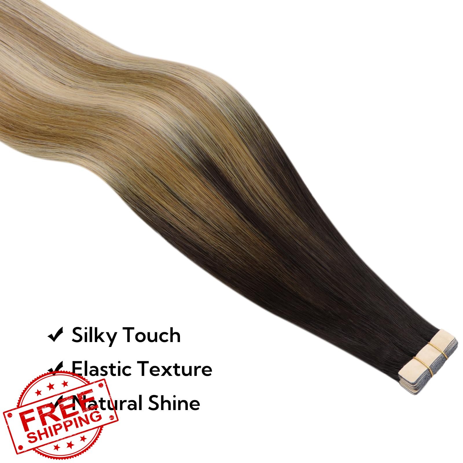 hotbanana Tape Hair Extensions 20 Inch #2/6/18 10pc