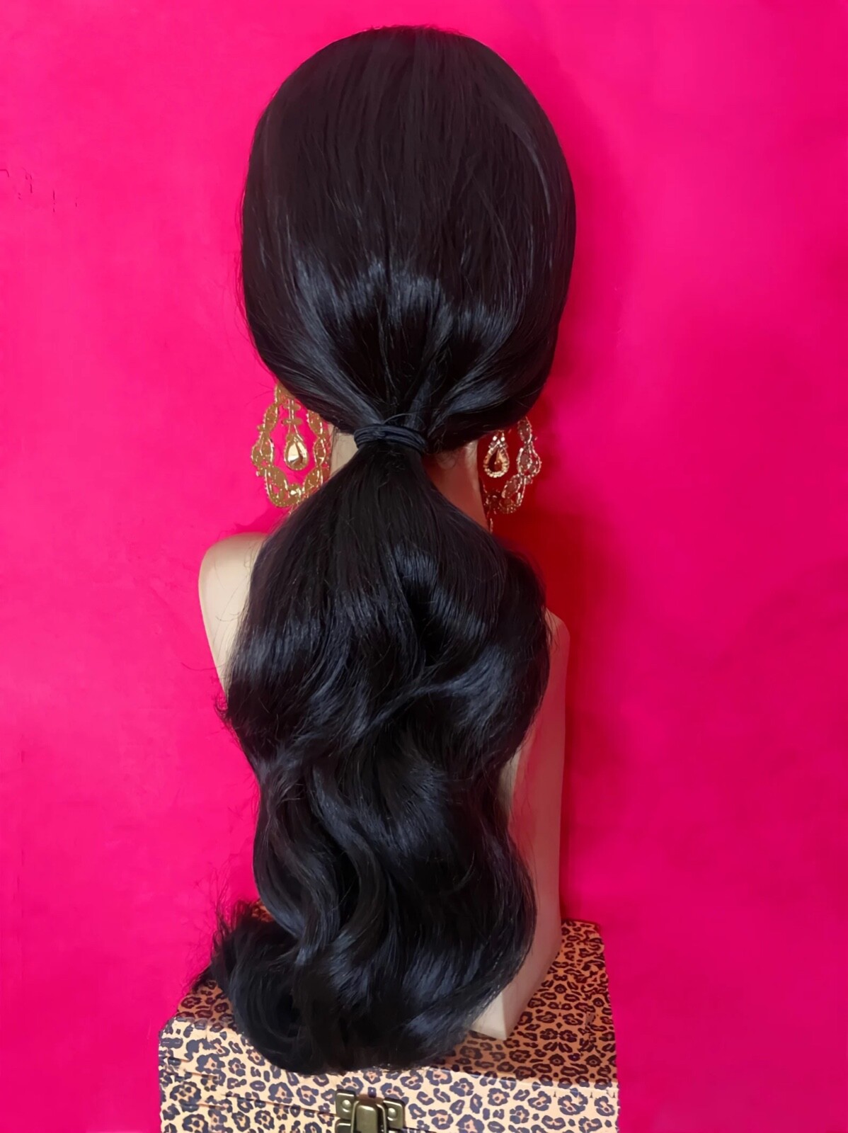 KIM KARDASHIAN Long Side PONYTAIL Wig! Lace Front Costume Drag Blonde ALL COLORS