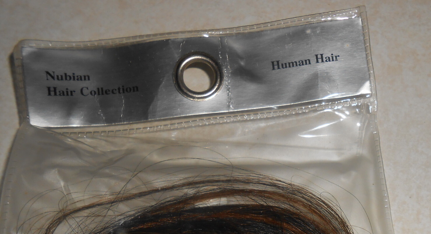 Nubian Human Hair Dark Brown Streaks Extensions