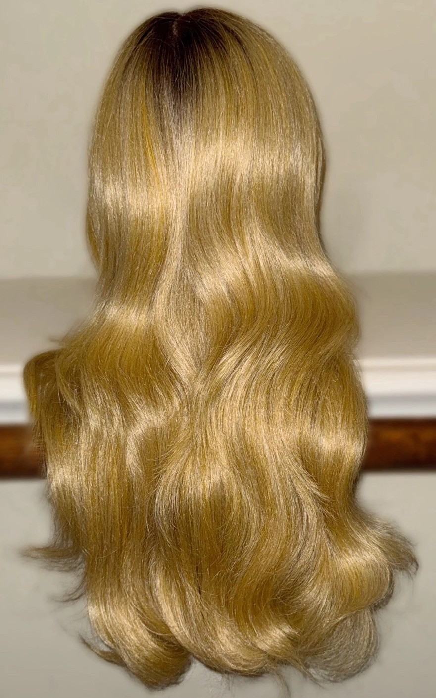 Gorgeous,26Inch,Golden Blonde,200% Density,MixedBlend Hair,Layered,LaceFront Wig